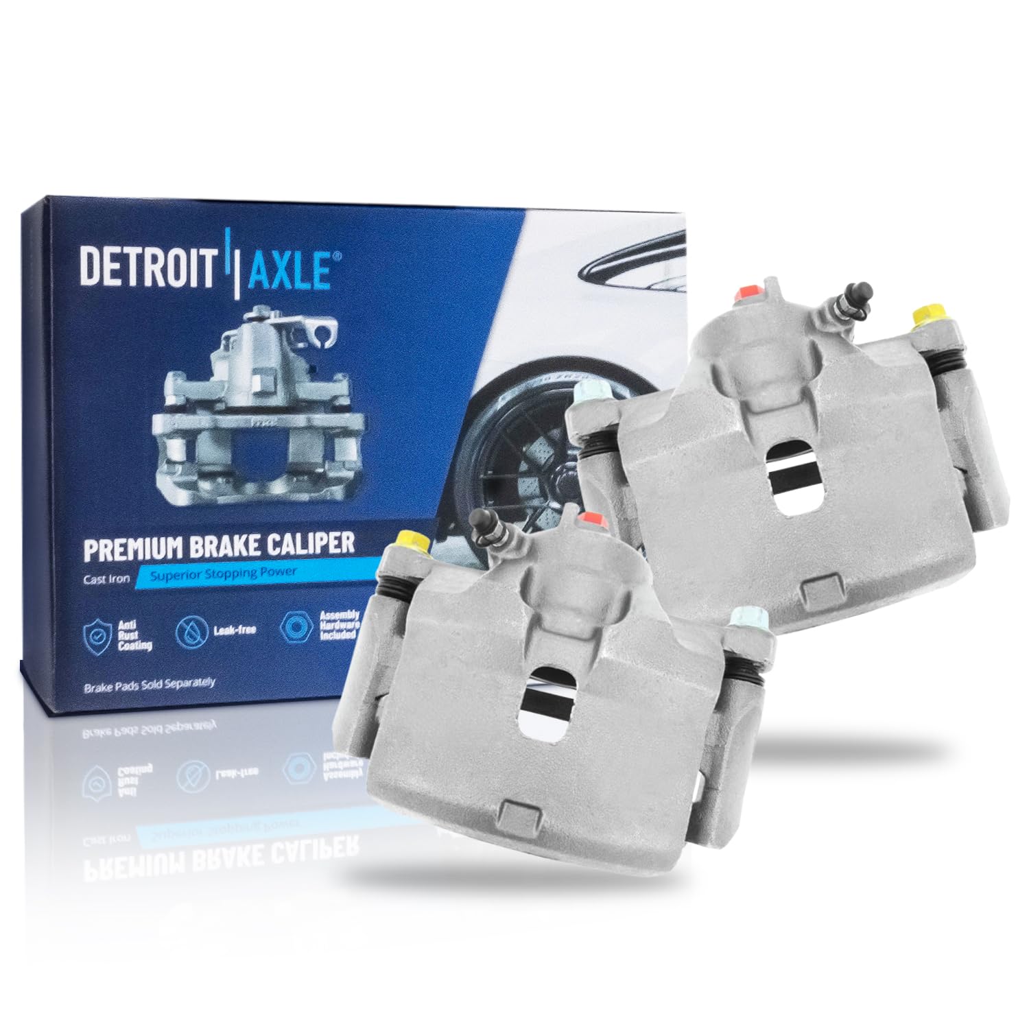 Detroit Axle - 2pc Front Brake Calipers for 1990-1995 Honda Accord