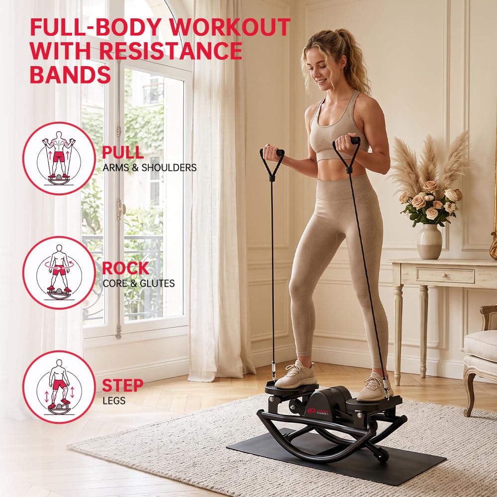 Stepper Casa Pieghevole con Fasce