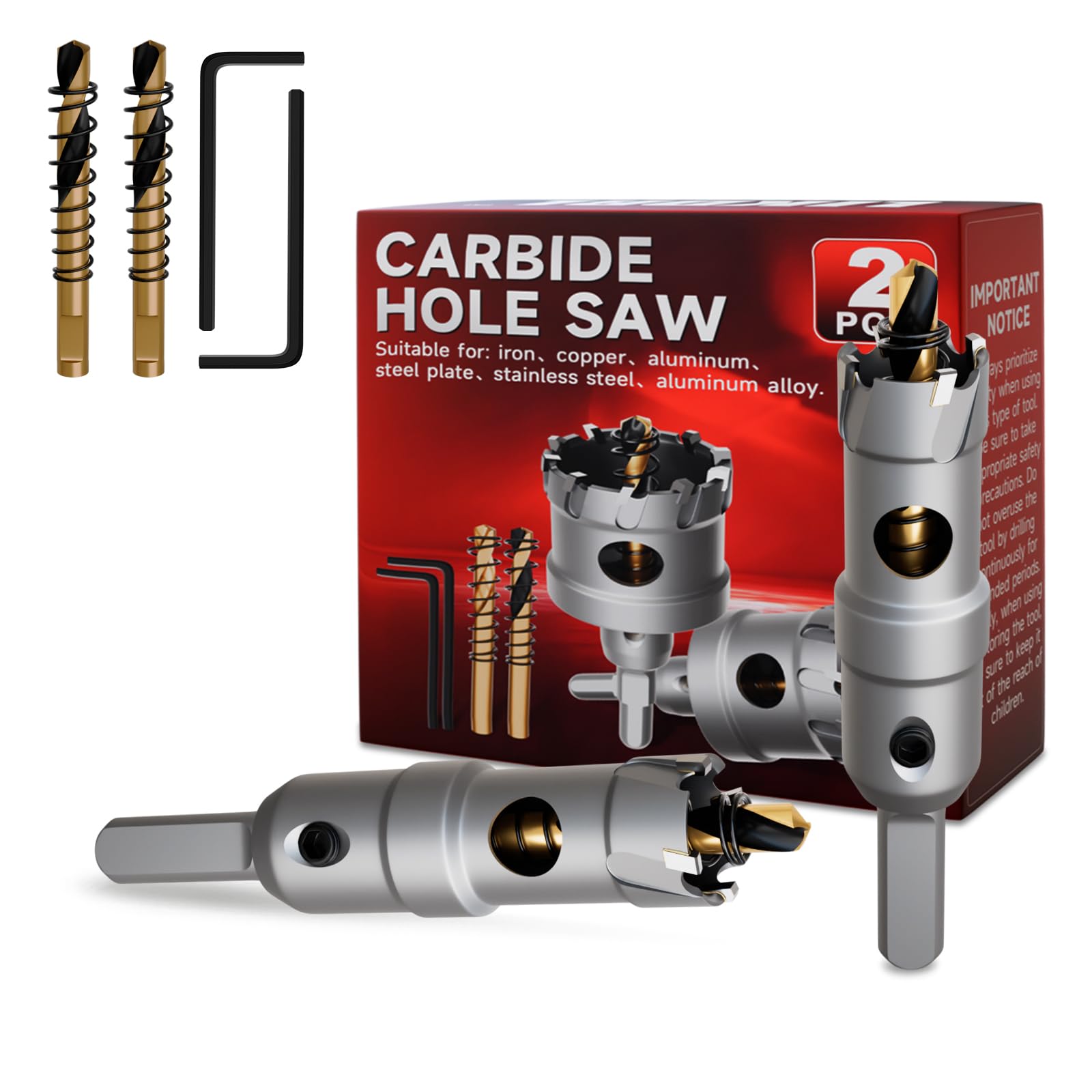Carbide Hole Saw for Stainless Steel - 1 Inch -19