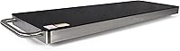 Vista 1 de NutriChef Placa caliente de calentamiento de acero inoxidable: mantén la comida caliente con bandeja eléctrica portátil para alimentos con tapa