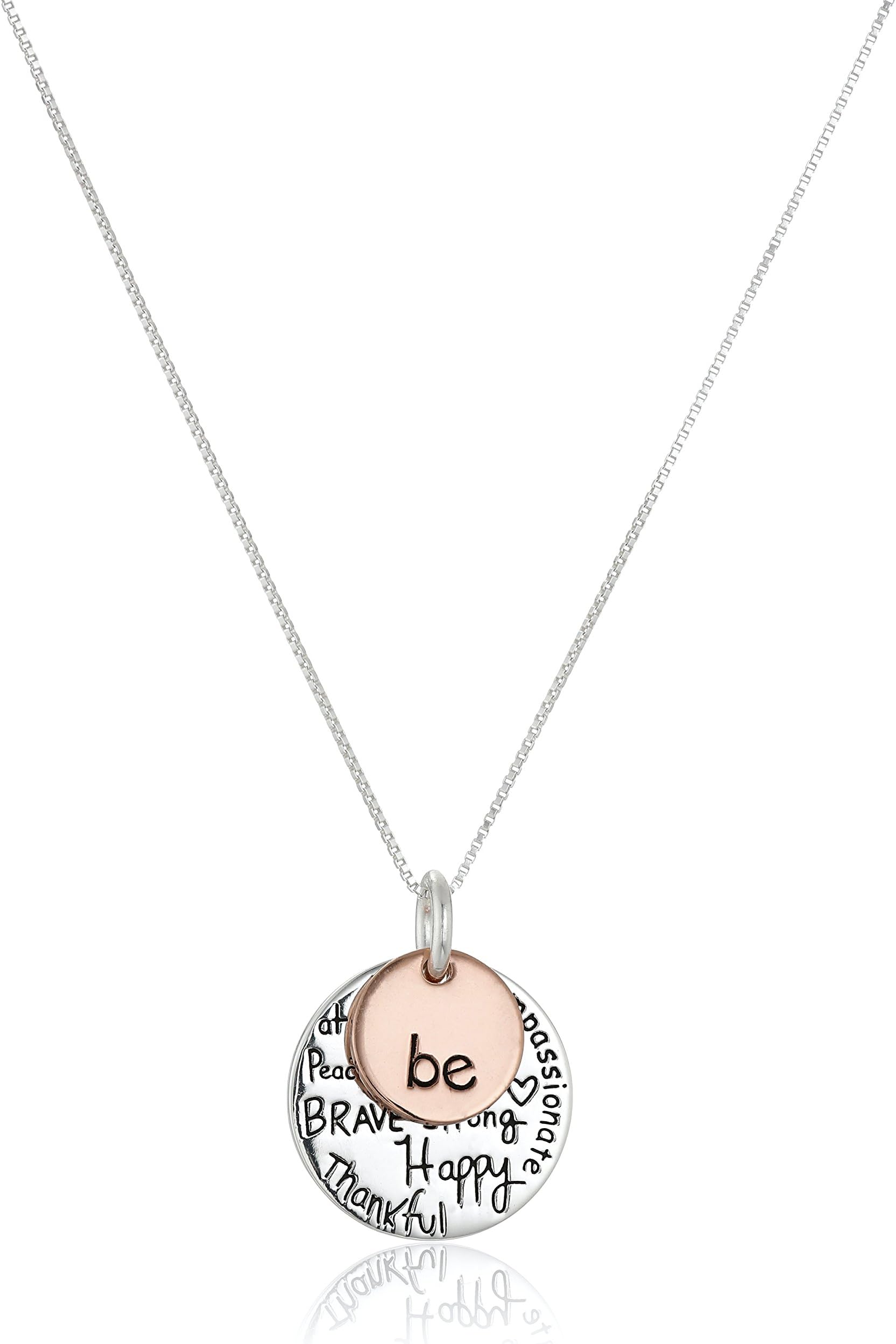 Amazon EssentialsSterling Silver Pendant Necklace (previously Amazon Collection)