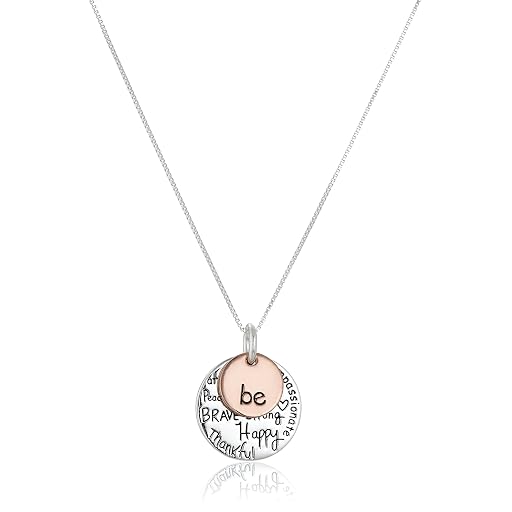 MockWares Collection Sterling Silver "Be" Charm Necklace