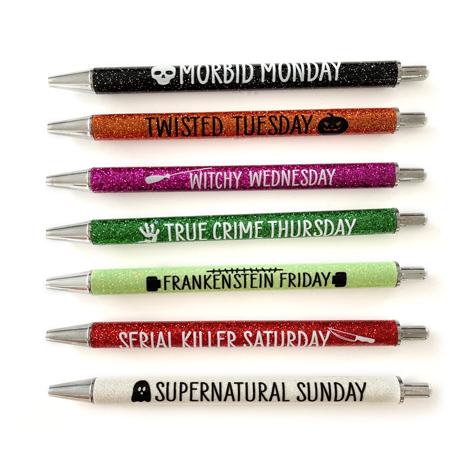 Rbrmhm Halloween 7Pcs Christmas Ballpoint Pen Retractable Ballpoint Pen Funny Ballpoint Pen For Game Reward