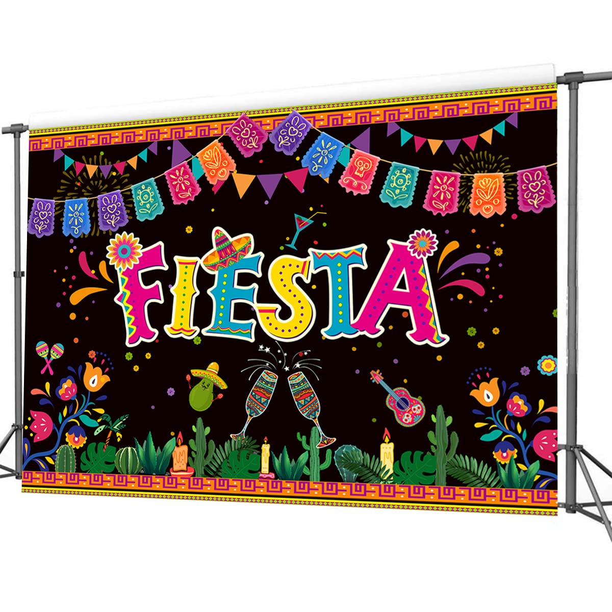 Mexikanischer Fiesta-Hintergrund – Bunt & Ideal Für Partys