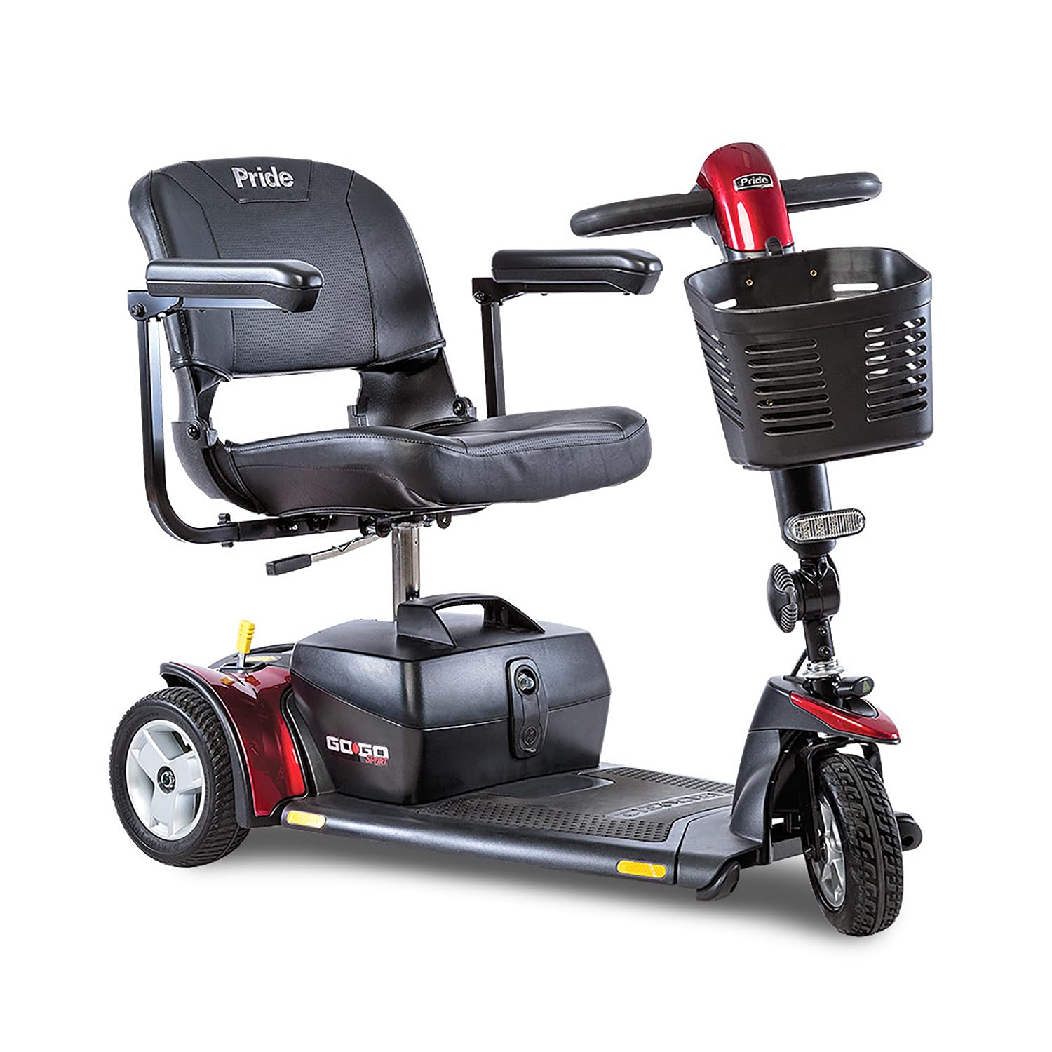 Pride Go Sport 3-kołowa hulajnoga mobilna, nośność 147 kg, z 5-letnim przedłużeniem Warr