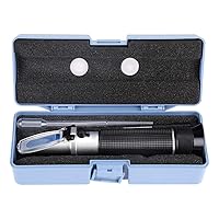 Vista 8 de Refractómetro de alcohol para porcentaje de volumen de alcohol espirituoso, probador de alcohol de mano con compensación automática de temperatura