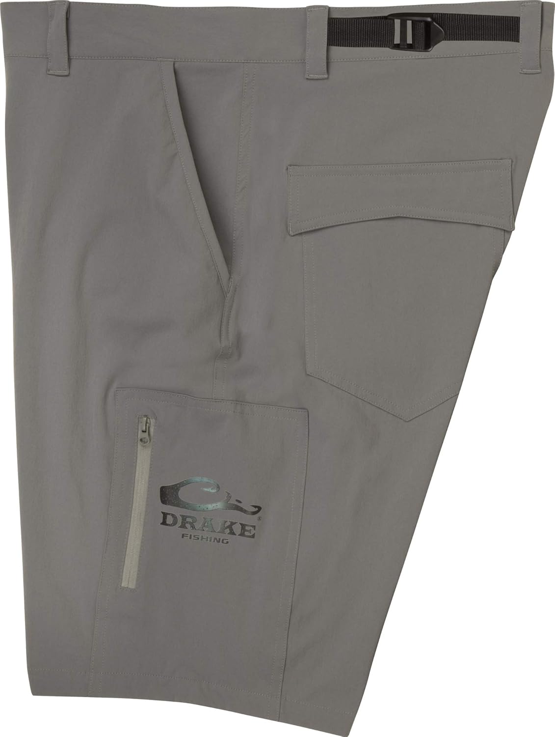 Drake Waterfowl Fishing Stretch Short Gray 2XLarge