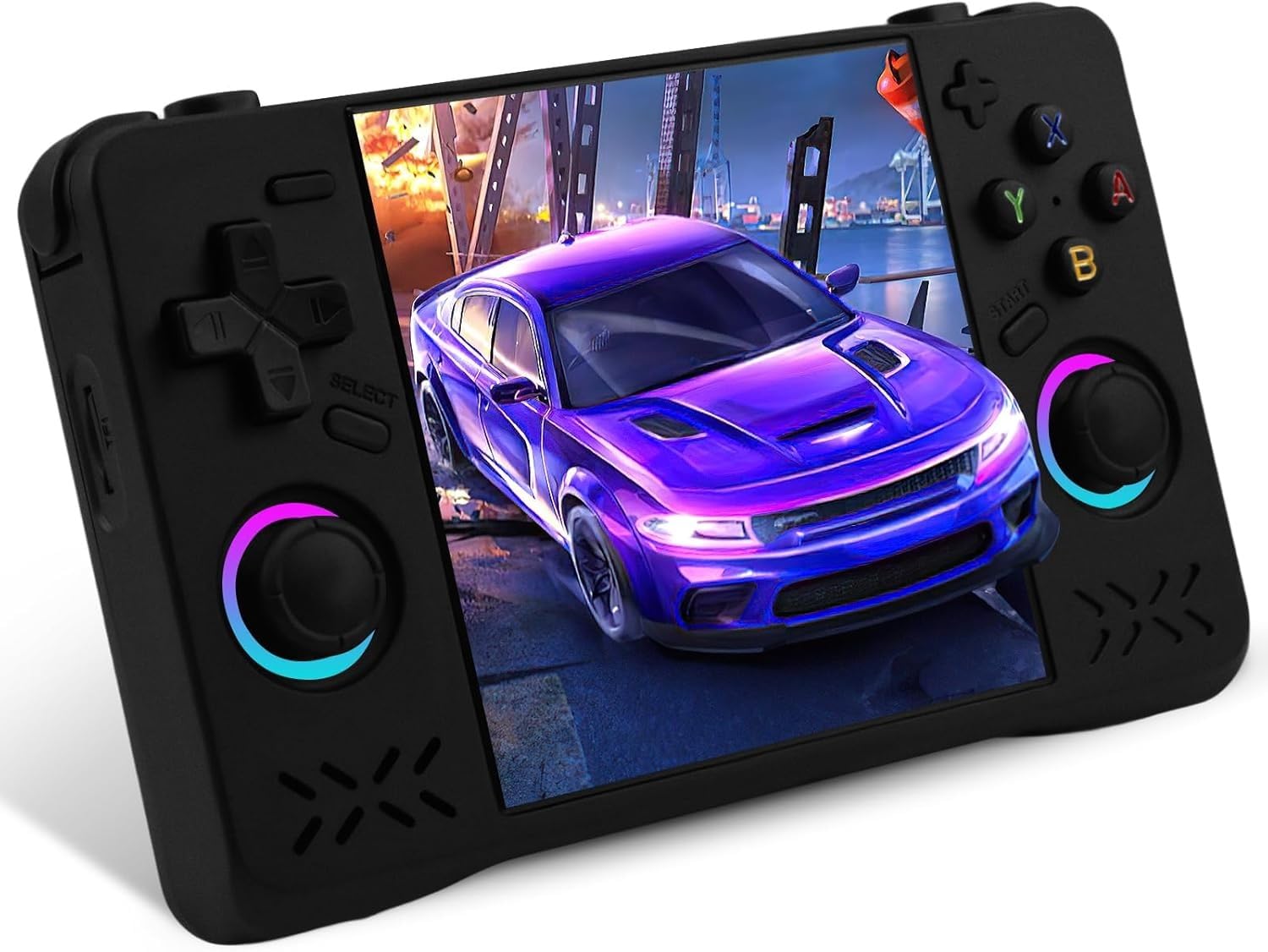 XF40H - Consola de juegos de mano, consola de juegos retro con pantalla IPS HD de 4 pulgadas, juegos clásicos precargados con más de 30 emuladores, Linux de código abierto, Wi-Fi integrado para