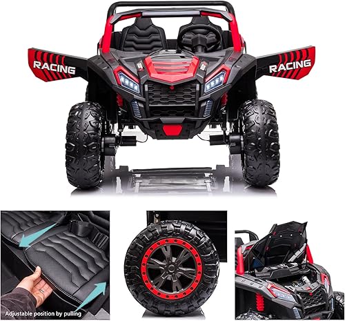 Miniatura 6 de POSTACK Nueva versión 2024 de juguete de paseo de 24 V para niños grandes, auto eléctrico de juguete de 2 plazas, auto de paseo para niños con