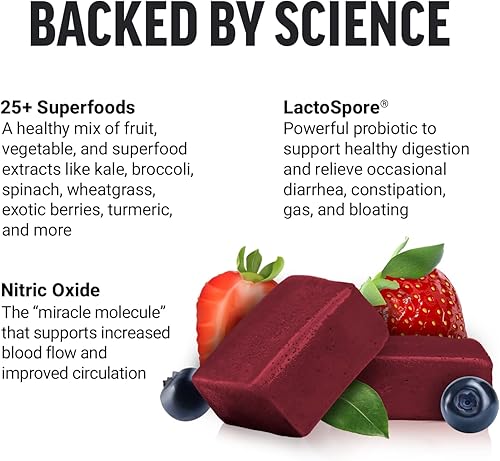 Miniatura 20 de FORCE FACTOR Smarter Greens Superfood - Masticables, verduras y superalimentos con probióticos, antioxidantes y fibra, suplemento de verduras