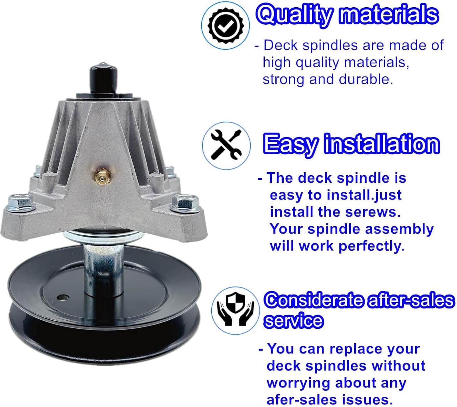 Deck Spindle 618P09256,for Cub Cadet MTD Craftsman Troy Bilt ZT1-50 ZT2-50 Z5600 Z5650 Mustang Z50 50-Inch Deck Mowers Replace 618-09256 618P09256