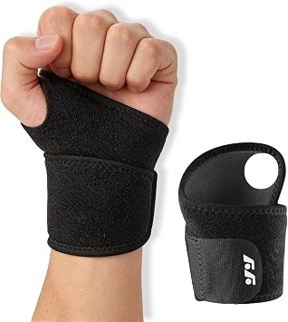 Wrist Compression Strap and Support Wrist Brace Sport Unisex One Size Adjustable for Fitness, Weightlifting, Tendonitis, Carpal Tunnel Arthritis, Wrist Pain Relief