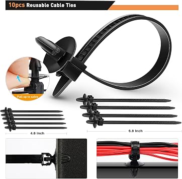 GOOACC 680Pcs Car Push Retainer Clips & Auto Fasteners Assortment -22 Most Popular Sizes Nylon Bumper Fender Rivets with 10 Cable Ties for Toyota GM Ford Honda Chevy