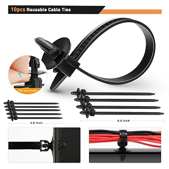 GOOACC 680Pcs Car Push Retainer Clips & Auto Fasteners Assortment -22 Most Popular Sizes Nylon Bumper Fender Rivets with 10 Cable Ties for Toyota GM Ford Honda Chevy