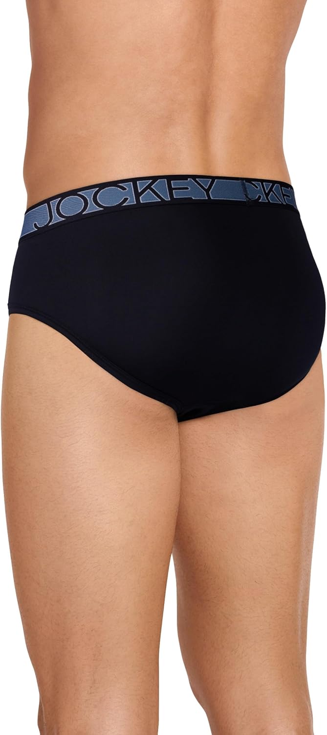 Jockey Men's Underwear Active Microfiber Brief - 3 Pack - Image 3