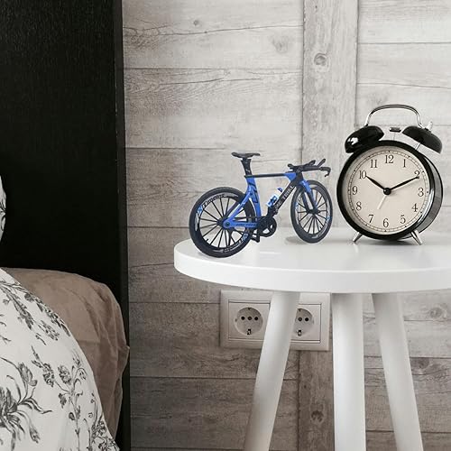 Miniatura 55 de Ailejia Adorno de bicicleta de montaña de aleación MTB, modelo de bicicleta, decoración de pastel de carreras, bicicleta DH, dedo de montaña, Negro