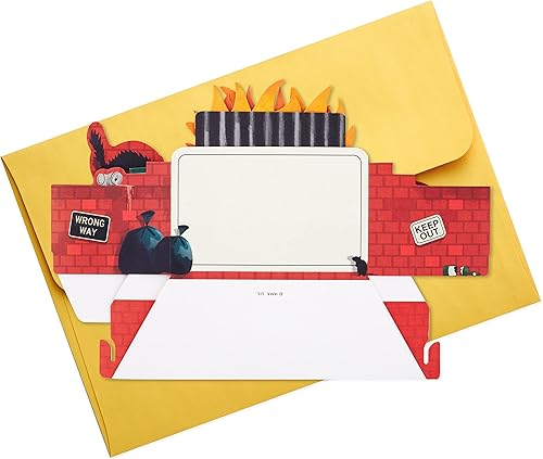 Miniatura 5 de Hallmark Paper Wonder - Divertida tarjeta desplegable en blanco (Dumpster Fire)