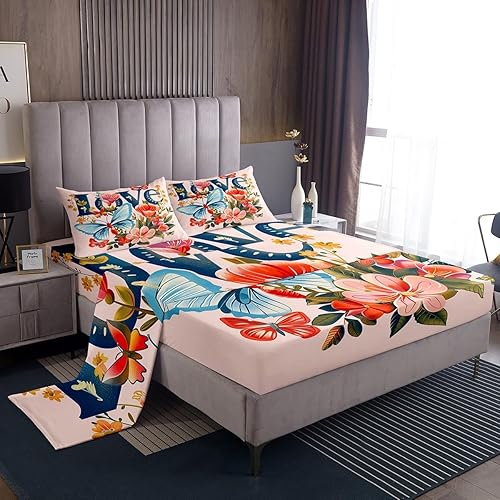 Miniatura 16 de Juego de sábanas de violonchelo de piano tamaño individual, juego de ropa de cama de 3 piezas para niños y niñas, decoración de habitación de Marrón