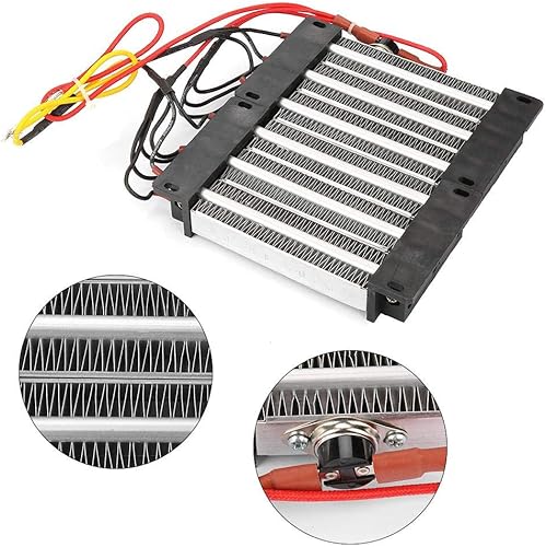 Miniatura 5 de Calentador de aire de cerámica PTC de 1500 W, calentador de aire de cerámica PTC, elemento calefactor PTC herramientas de calefacción DIY (110V)