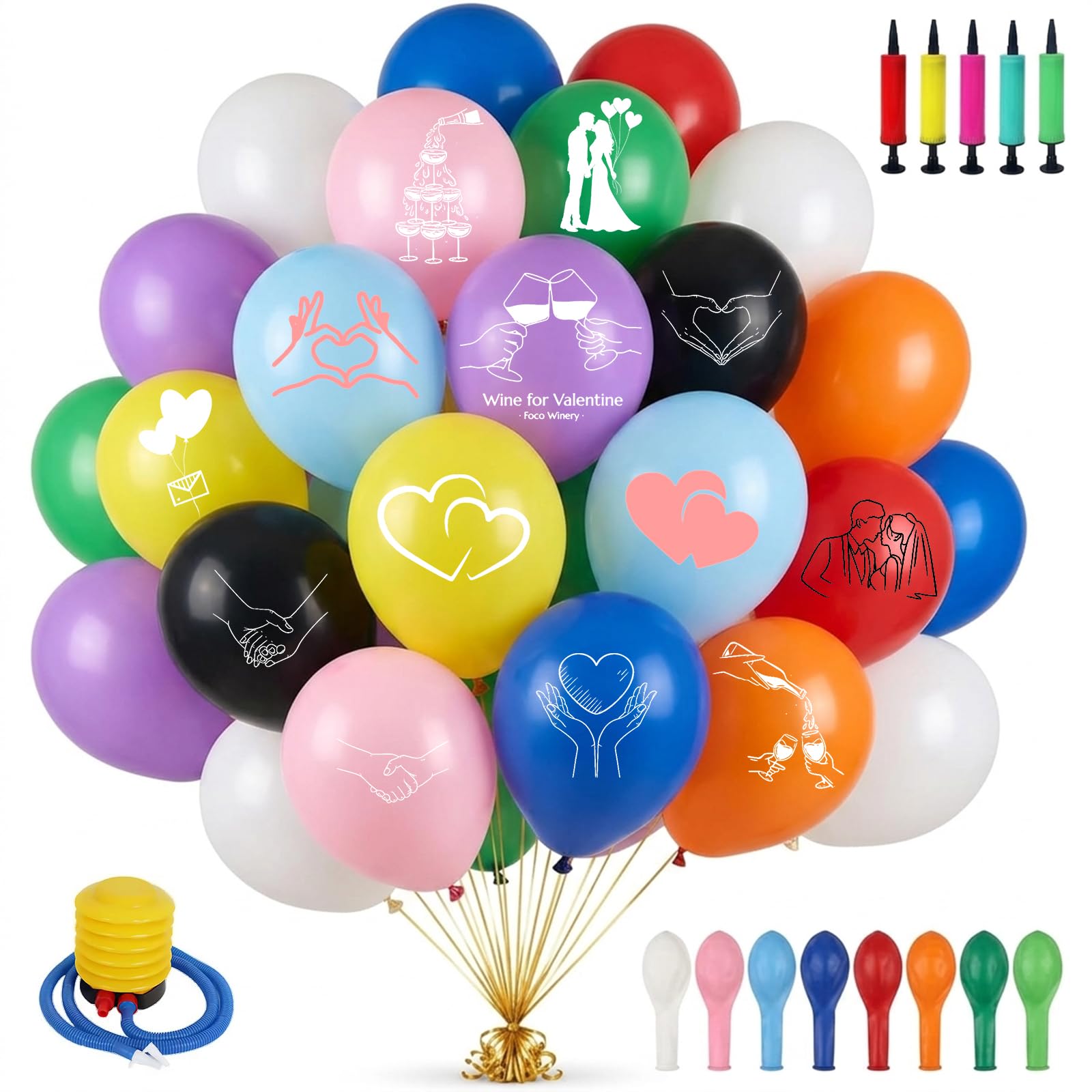 Solarix Personalised Party Balloons with Your Logo Text or Photo,Style 8 — image 1