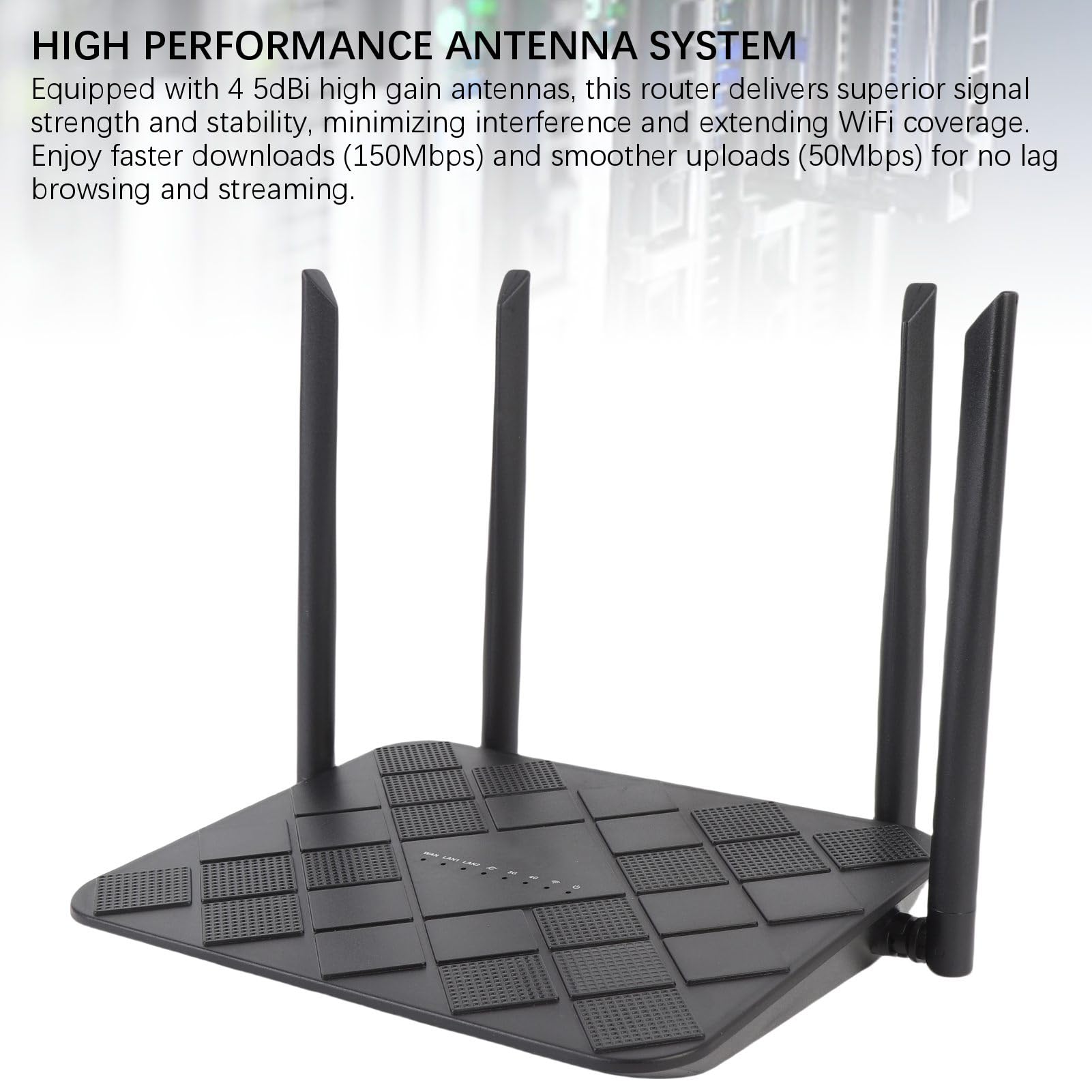 Dioche Freigeschalteter 4G-LTE-4G-LTE-WLAN-Router, Freigeschalteter Mobiler WLAN-Hotspot mit 300 Mbit/s für Bis zu 32 Geräte – Ideal für Reisen und den Heimgebrauch