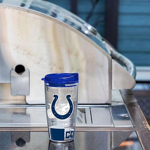Miniatura 188 de Rico Industries NFL - Vaso clásico de fútbol americano de doble pared, 16 oz o 20 onzas, tapa W