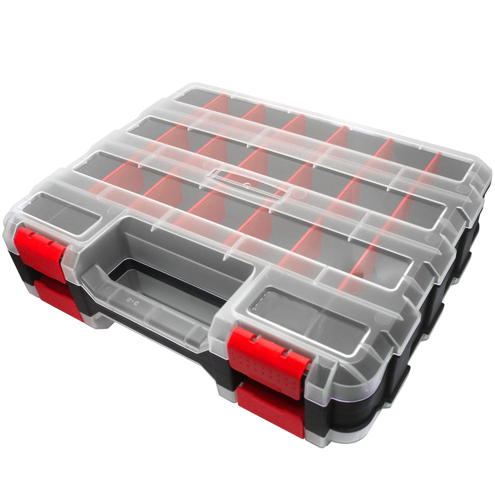 L74C Double Côté Outil Partie Récipient Contator Pièces Boîte Rangement Boîte D'organisateur à Vis En Plastique Avec Enduring