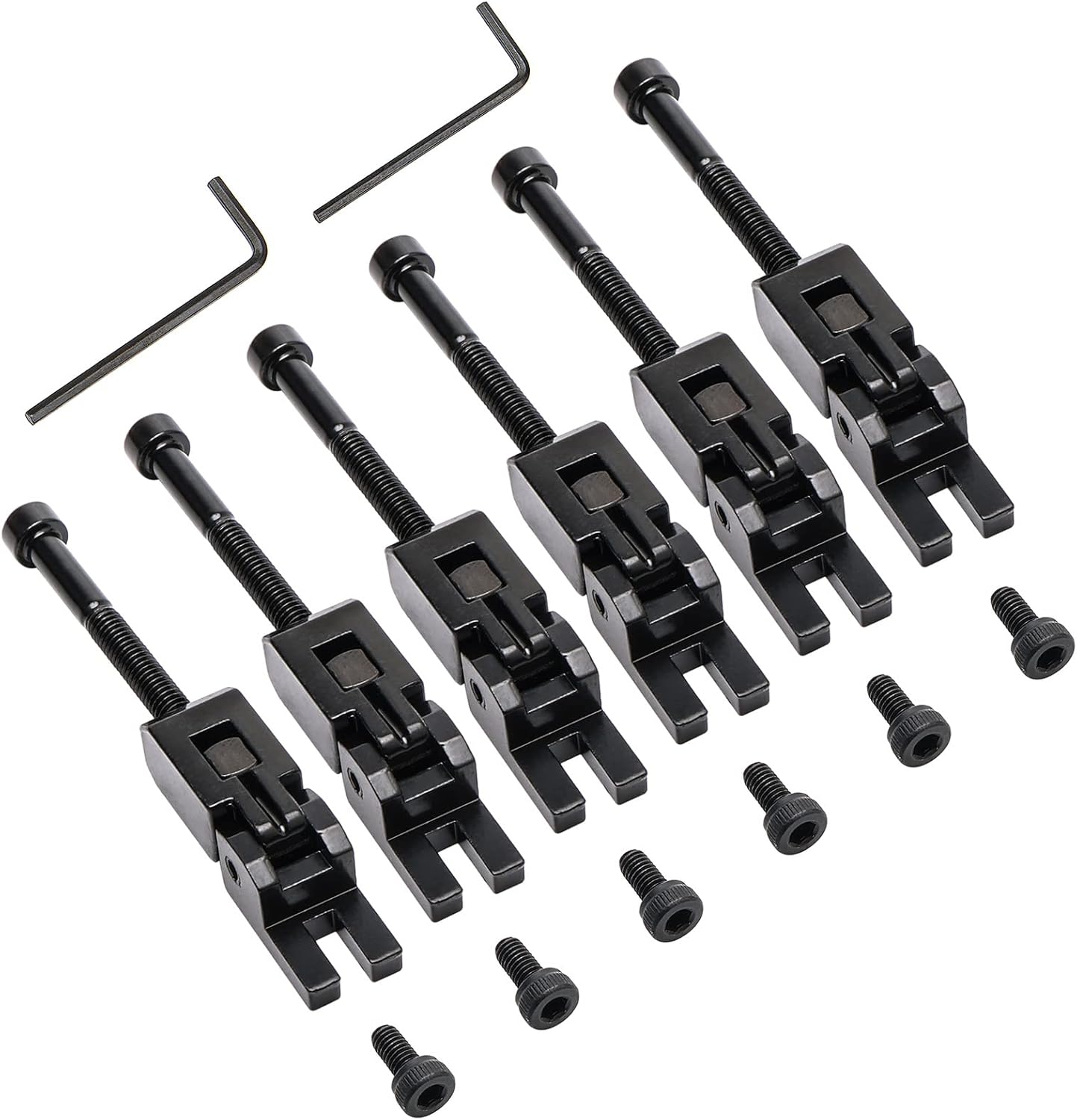 Amazon.com: Swhmc 6 PCS/Set Double Locking Guitar String Saddles for ...