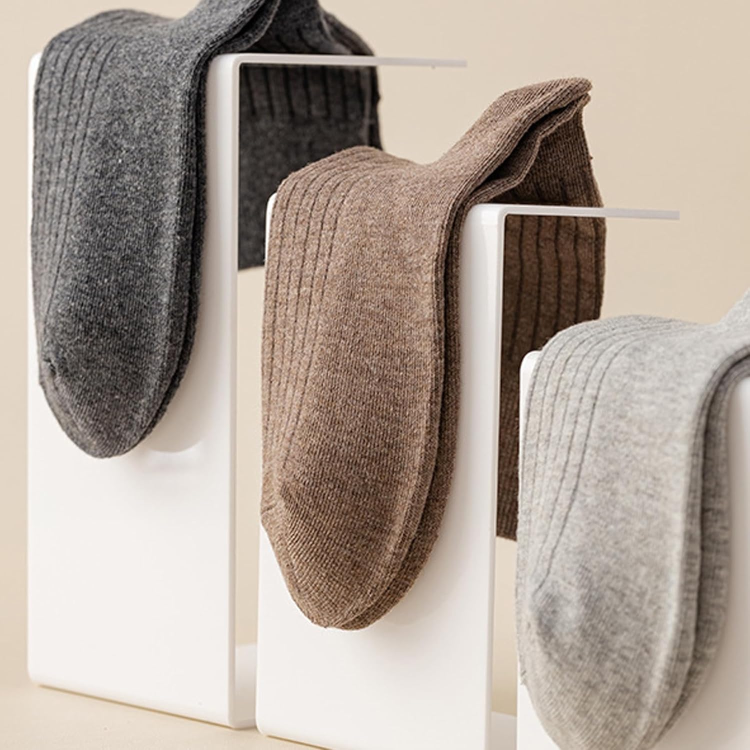 10 Pairs of Retro Colorful Athletic Socks for Women, Solid Color, Above Ankle Crew Stretch Socks for Girls - Image 3