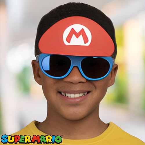 Miniatura 57 de Sun-Staches Gafas de sol oficiales de Super Mario Mario Luigi Peach Bowser Yoshi Wario o Waluigi accesorio de disfraz Se adapta a la mayoría