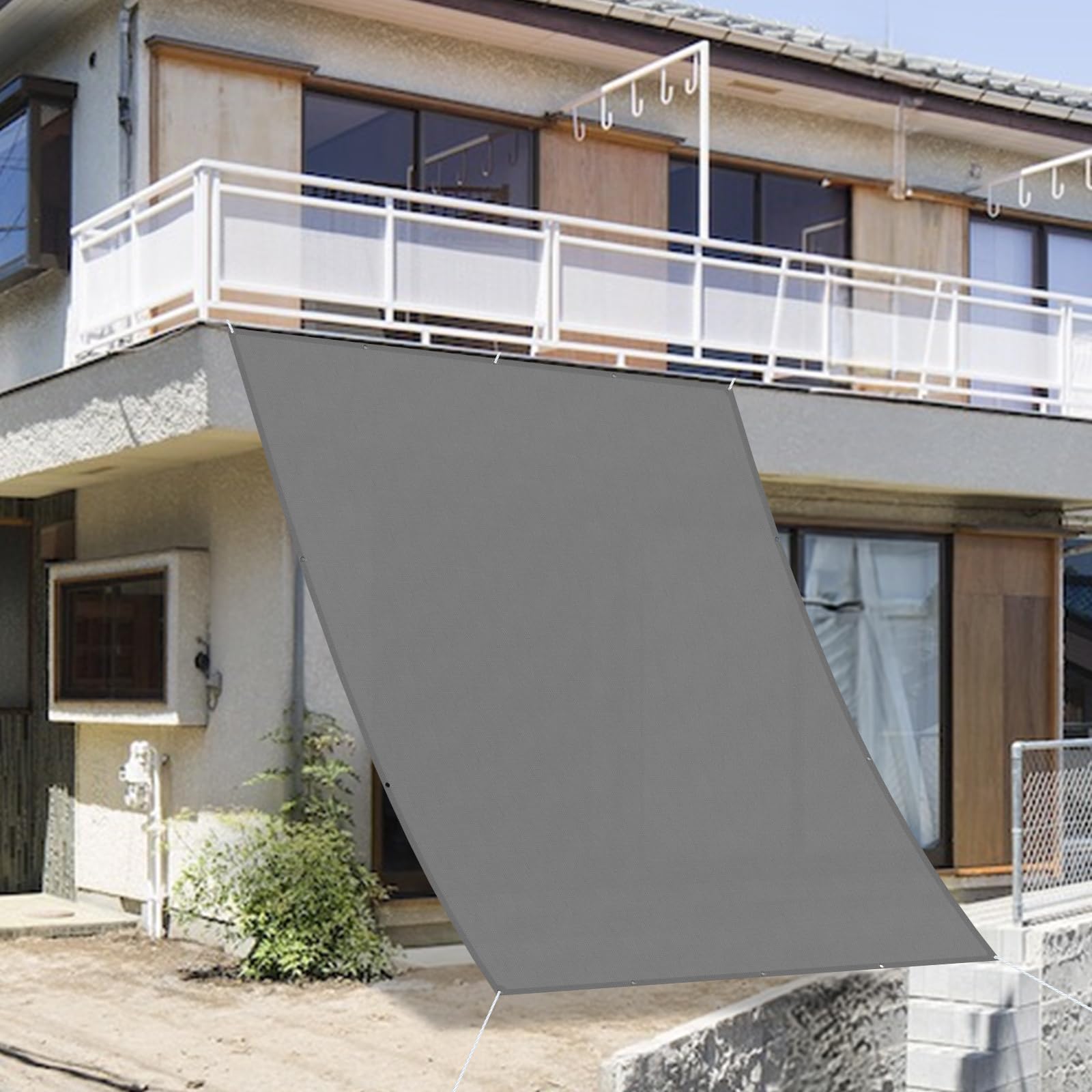 Amazon | SUNNY GUARD日除け シェード 1.8x2.4m シルバーグレー