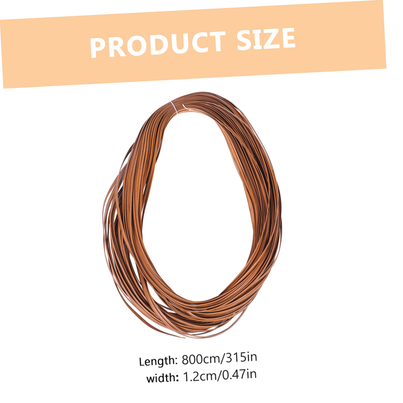 HOMSFOU 1Roll DIY Rattan Repair Kit of Flexible Pe Rattan Material for Furniture Chairs Tables and Baskets Durable Easy to Use for Projects