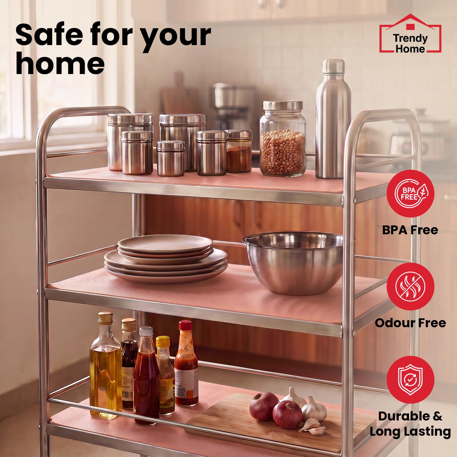 Anti-Slip Mat Roll - Protect Drawers & Fridge -16