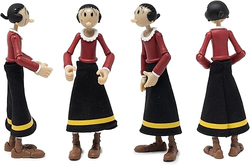 Miniatura 5 de Boss Fight Studio Olive OYL Popeye Classics Wave 1 - Figura de acción altamente articulada con accesorios que incluyen Swee' Pea, falda de tela,
