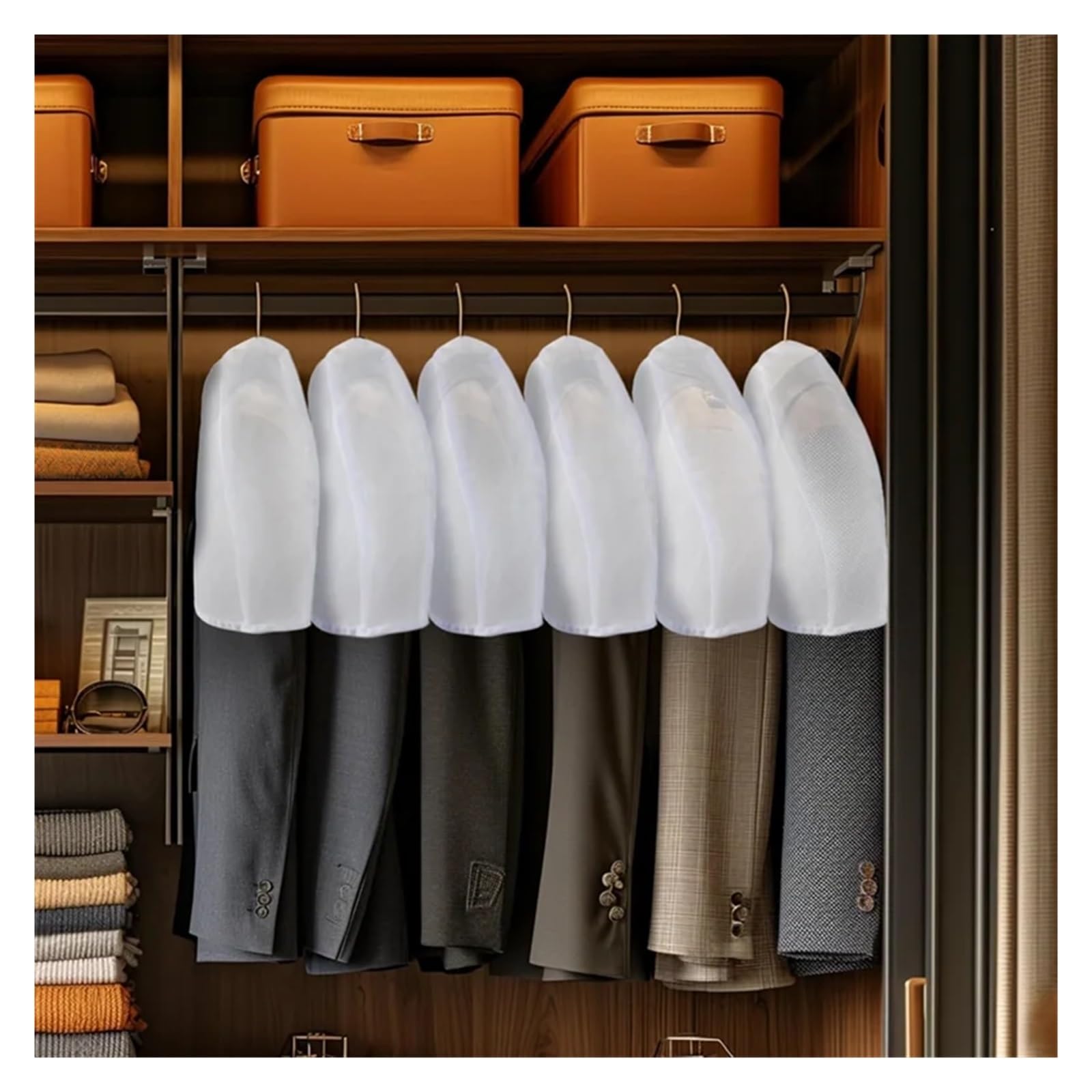 custodie per abiti Garment Covers 24PCS For Hanging Clothes, Dust For, Shoulder For