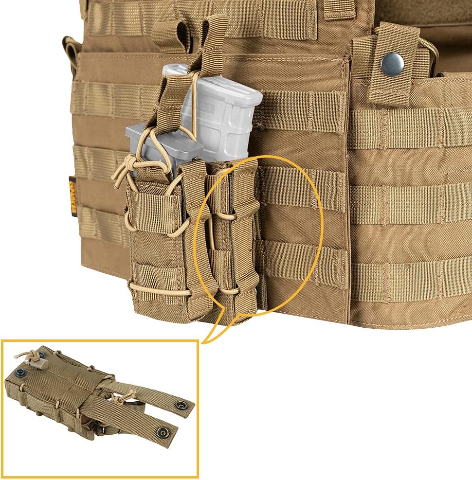 EXCELLENT ELITE SPANKER Open Top M4 M14 M16 AR15 Mag Pouch and Single Pistol Mag Pouch Flashlight Holder Magazine