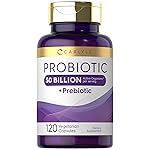 Carlyle Probiotic with Prebiotic Supplement | 120 Capsules | 50 Billion Active Organisms | Vegetarian, Non-GMO and Gluten Free