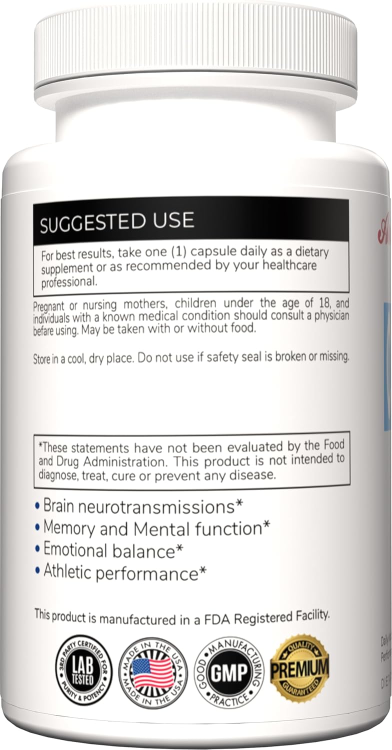 Austinootropics Citicoline 500mg, 100 Vegetarian Capsules, Daily Nootropic for Mental Performance - Image 3