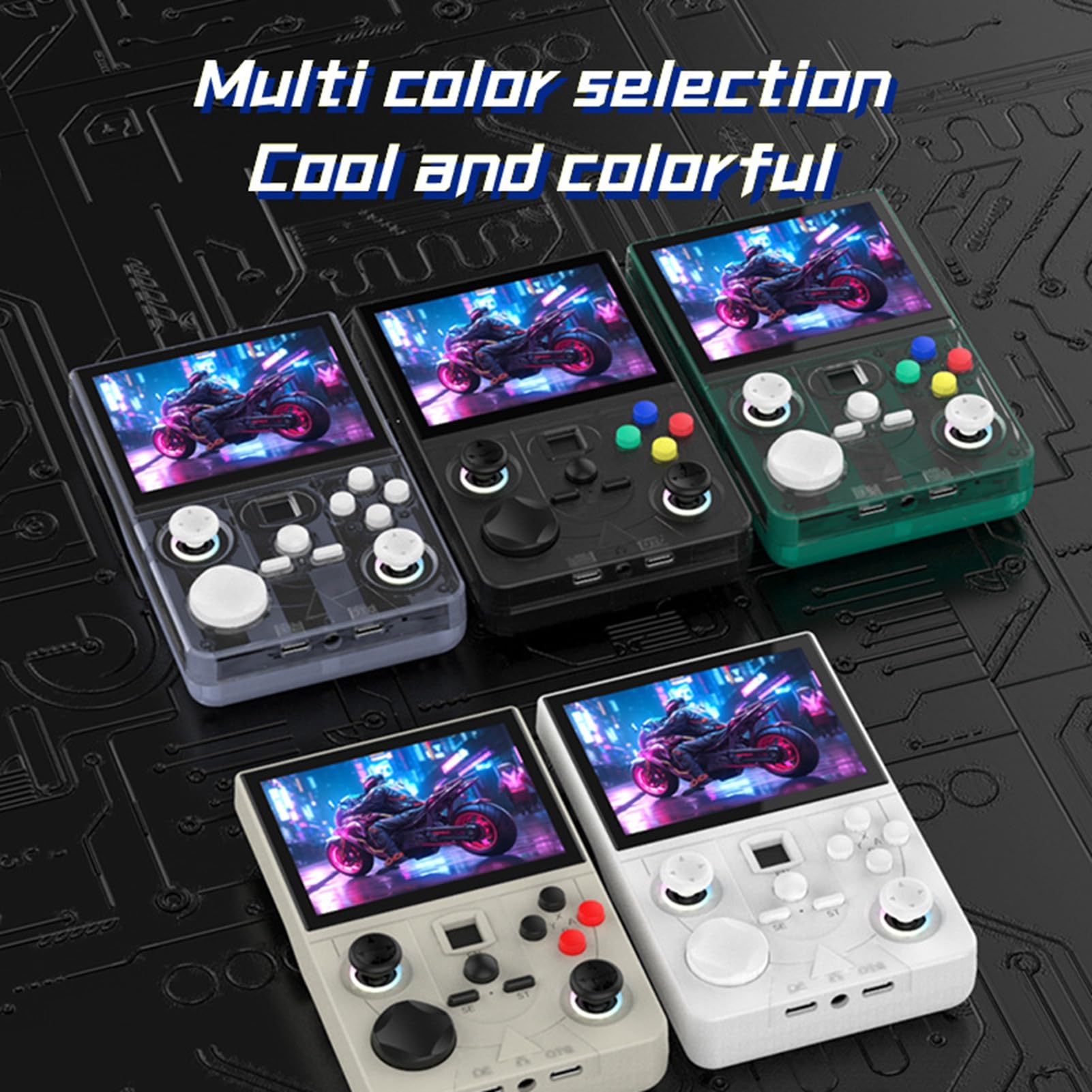 Consola de Juegos Portátil Retro con Pantalla MIPI de Alta Definición de 3,5 Pulgadas para Juegos Portátiles en Casa y en Viajes, Soporte de Joystick Dual para, Adecuado para Jugadores de