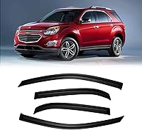 Vista 10 de Visera de ventana para Jeep Cherokee 1984-2001 (Excluye Modelo Limited), Protectores Guards Shields de lluvia de canal exterior, Deflector