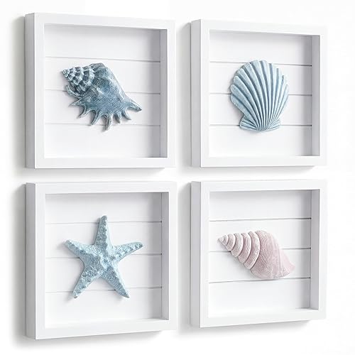 Tide and Tales 3D Seashells & Starfish Coastal Wall Art