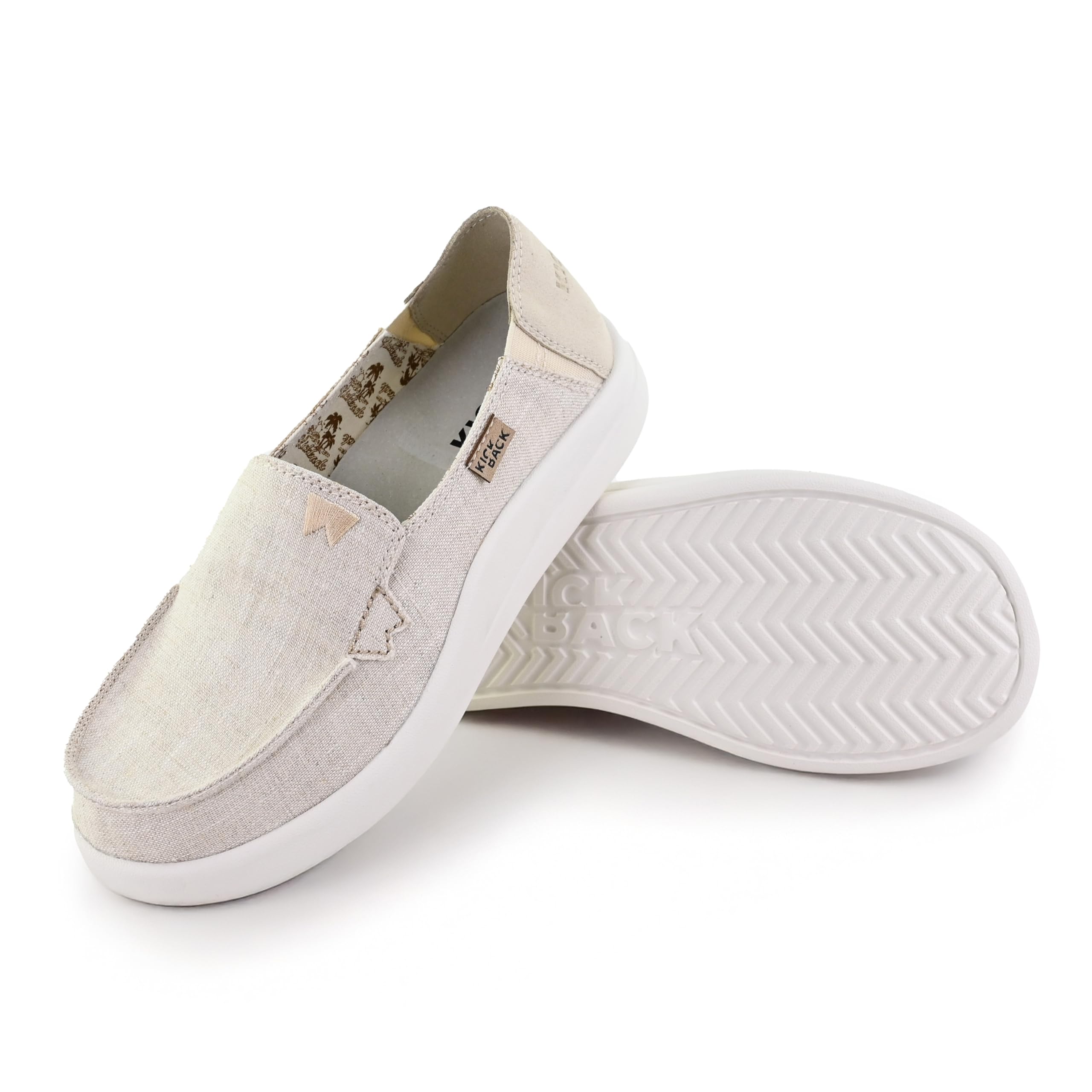 Kickback Rizzo Mocasín para Mujer - Slip On Moc Toe Zapatilla de Deporte Ligera - Confort Relajado para Todo el día - Plantilla ortopédica Forrada en Piel - Calzado Casual de Verano