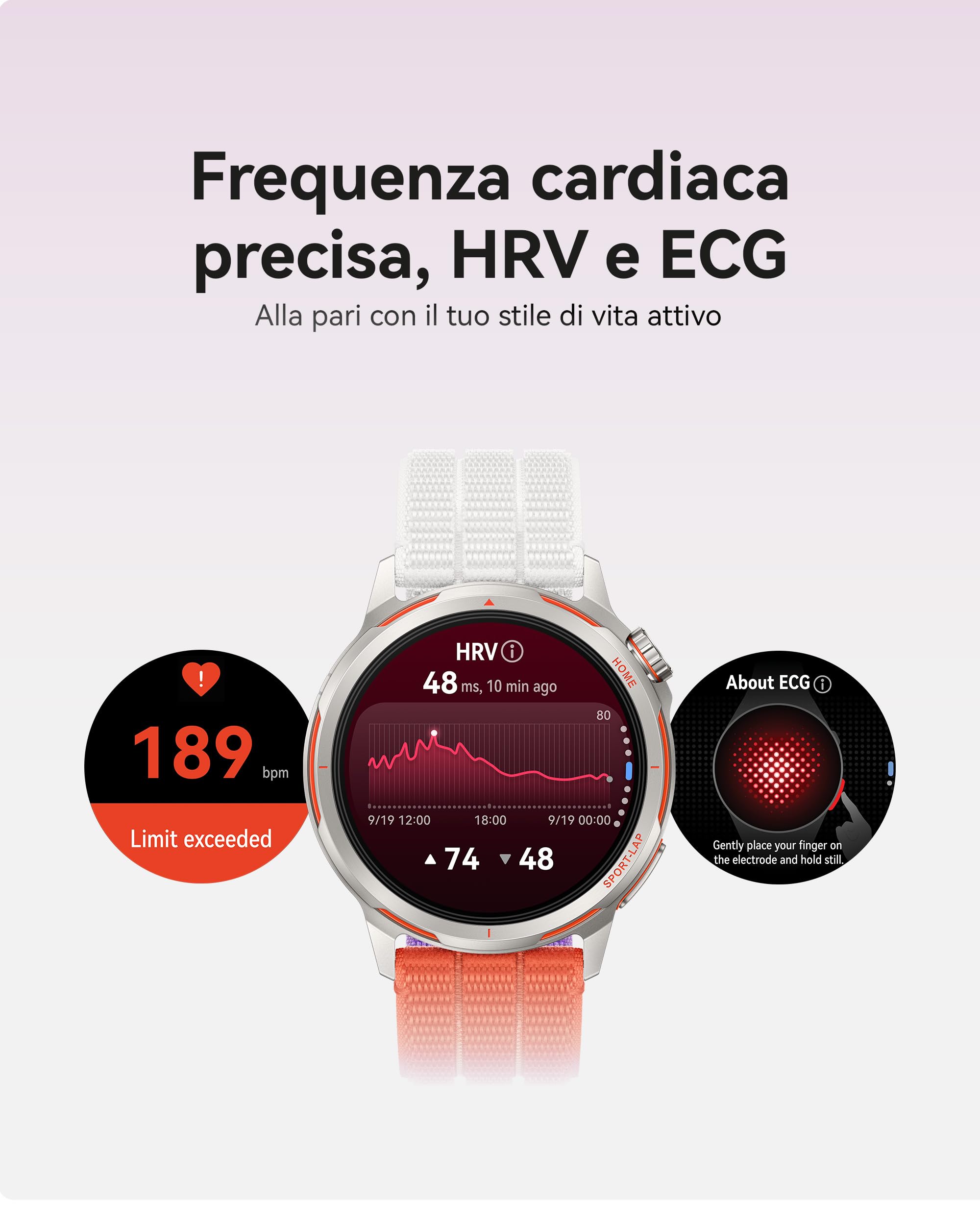 HUAWEI WATCH GT Runner 2 Smartwatch per Uomo, fino a 14 Giorni, Modalità Maratona, Monitoraggio della Salute, HRV, ECG, SpO2, Monitoraggio del Sonno, GPS, Pagamenti NFC, iOS e Android, Blu
