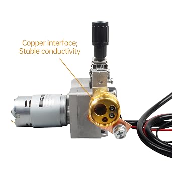 CNCTOPBAOS DC 24V 40W Wire Feed Motor,Welder Roll Feeder for MIG MAG Welding Soldering Wire Feeding Machine Accessories,Copper Interface,0.6-10mm 0.02-0.39 inch Welding Wire Feed Speed 2-15m/min