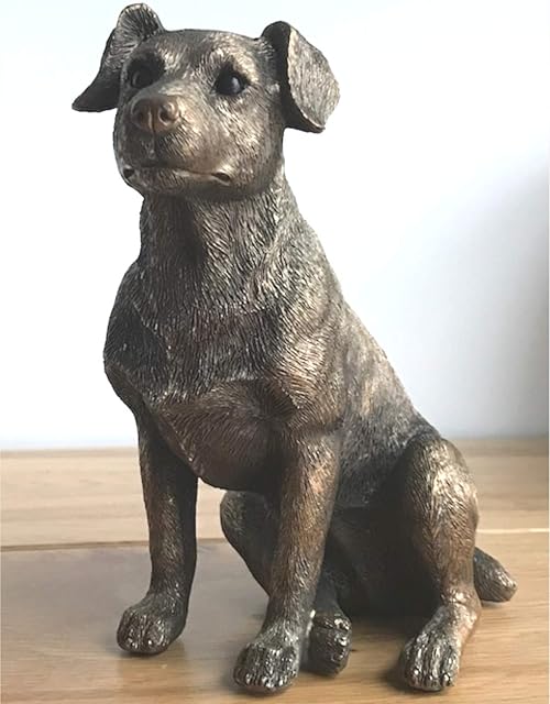 Animal Crackers Jack Russell Terrier ornament figurine large 16cm Leonardo Bronzed, Gift boxed