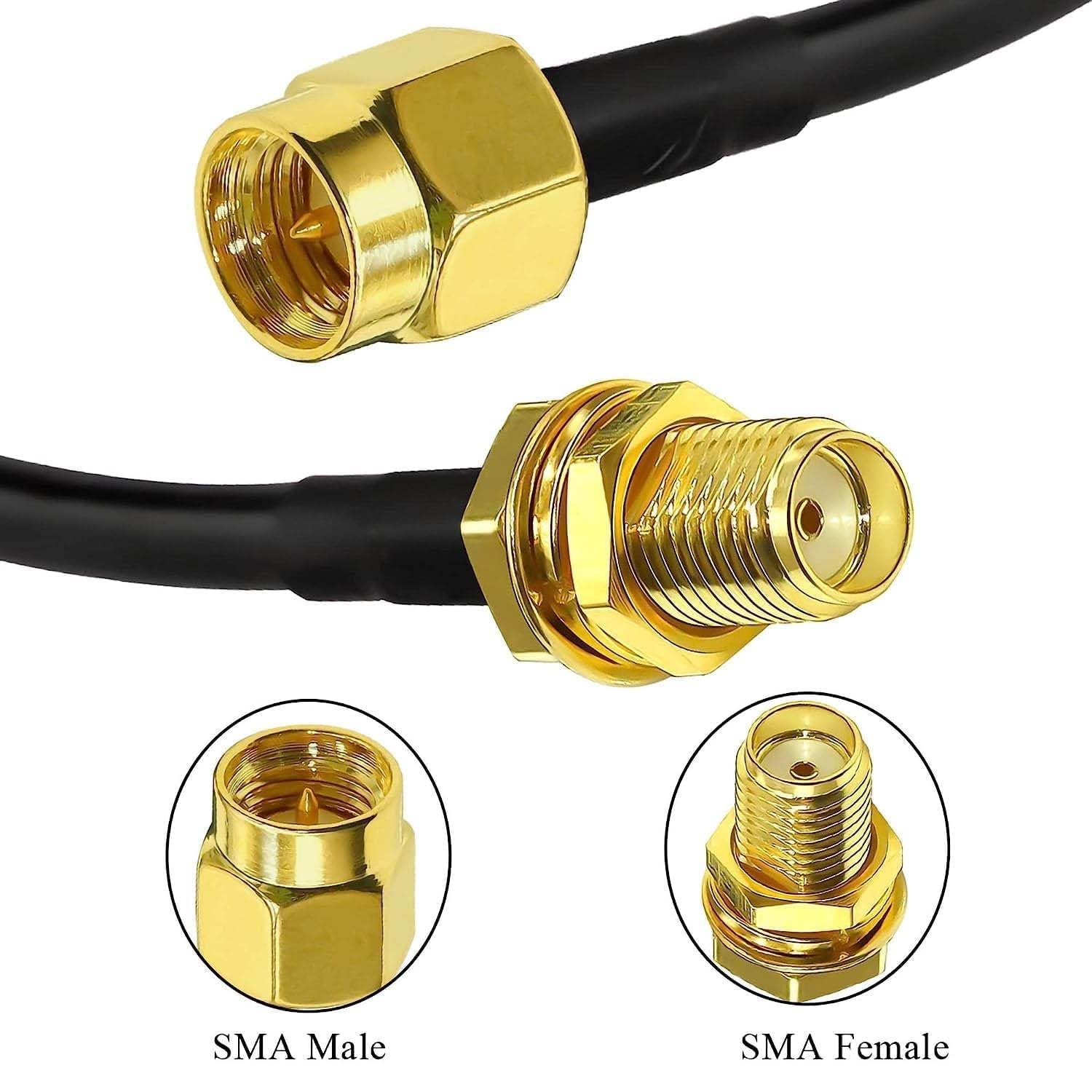 Maswell LMR240 Equivalent Coaxial Cable 5m 16.4ft, 50 Ohm Low Loss Extension Cable - Image 4