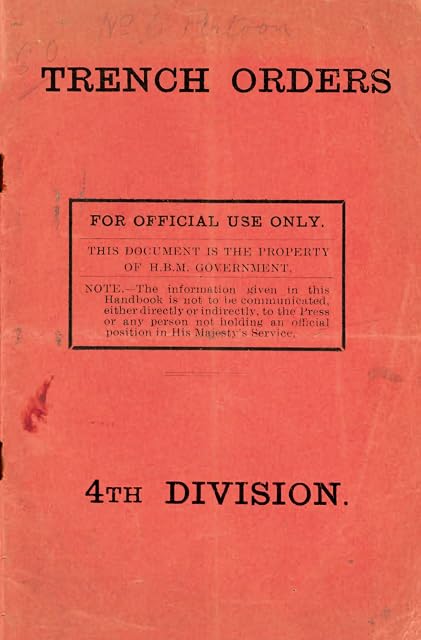 WW1 Trench Orders Booklet - Replica