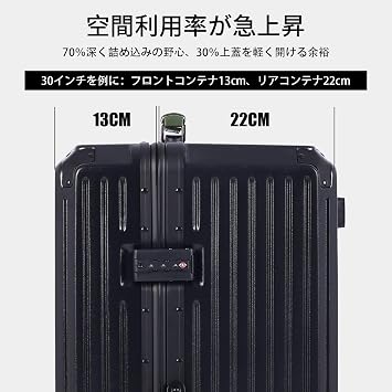 Amazon | スーツケース 大型 aluminium フレームタイプ 頑丈 軽量