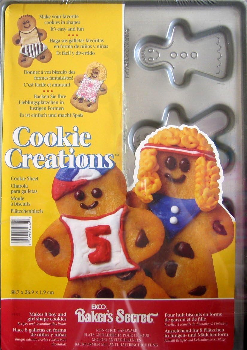 Amazon｜Ekco Baker 's Secret Cookieシート Boys & Girls形状Cookie Creations