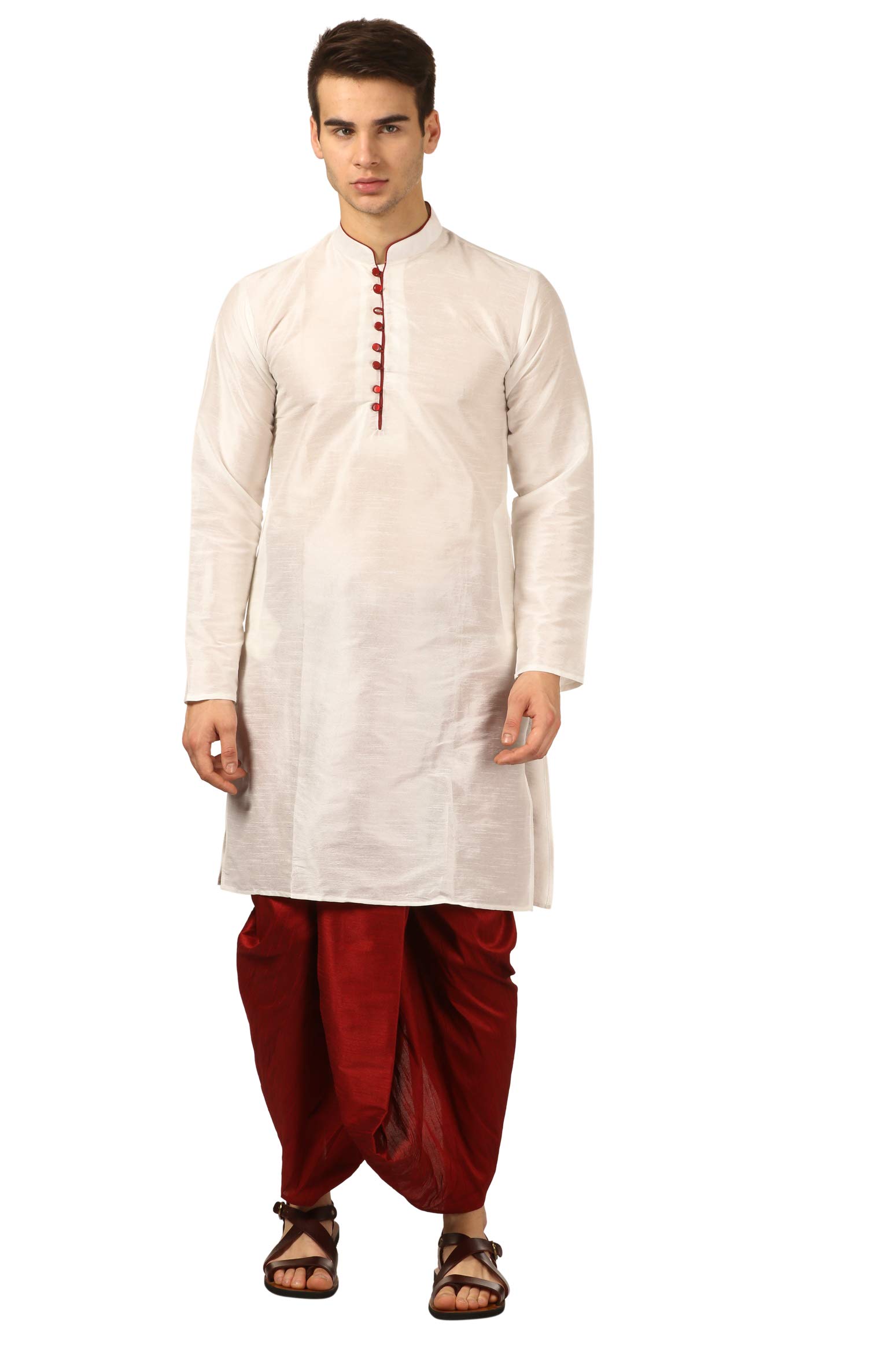 Royal KurtaMen's Devyom Silk Blend Dhoti Kurta Set